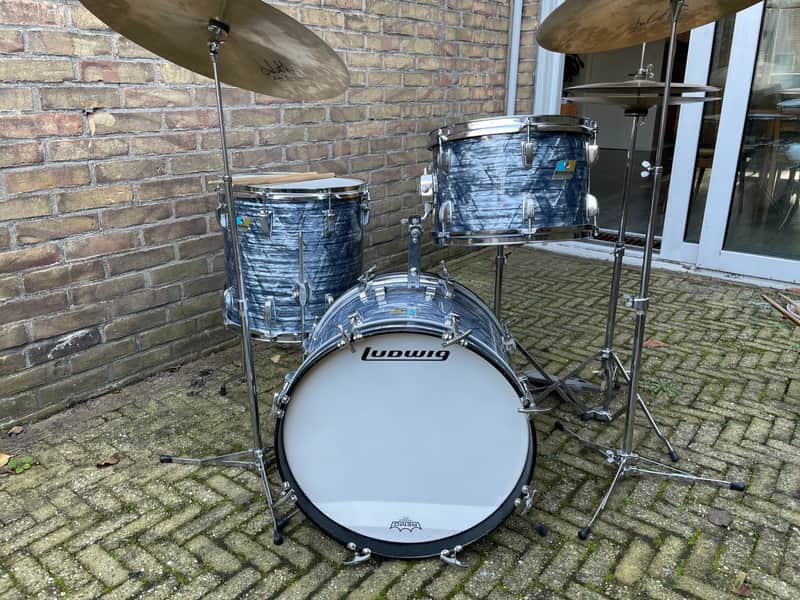 Ludwig No. 995 Jazzette Outfit 8x12 / 14x14 / 12x18" Drum Set (3-Ply) 1970s image 1