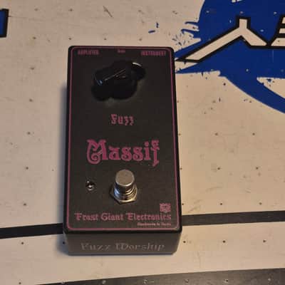 Frost Giant Electronics Massif Fuzz 2010s - Black / Purple Graphic image 2