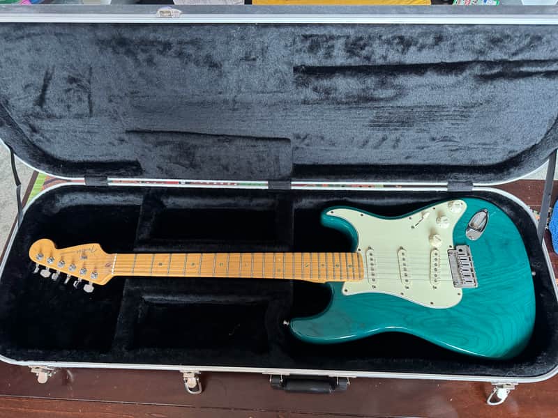 Fender American Deluxe Stratocaster 1998 - Teal image 1
