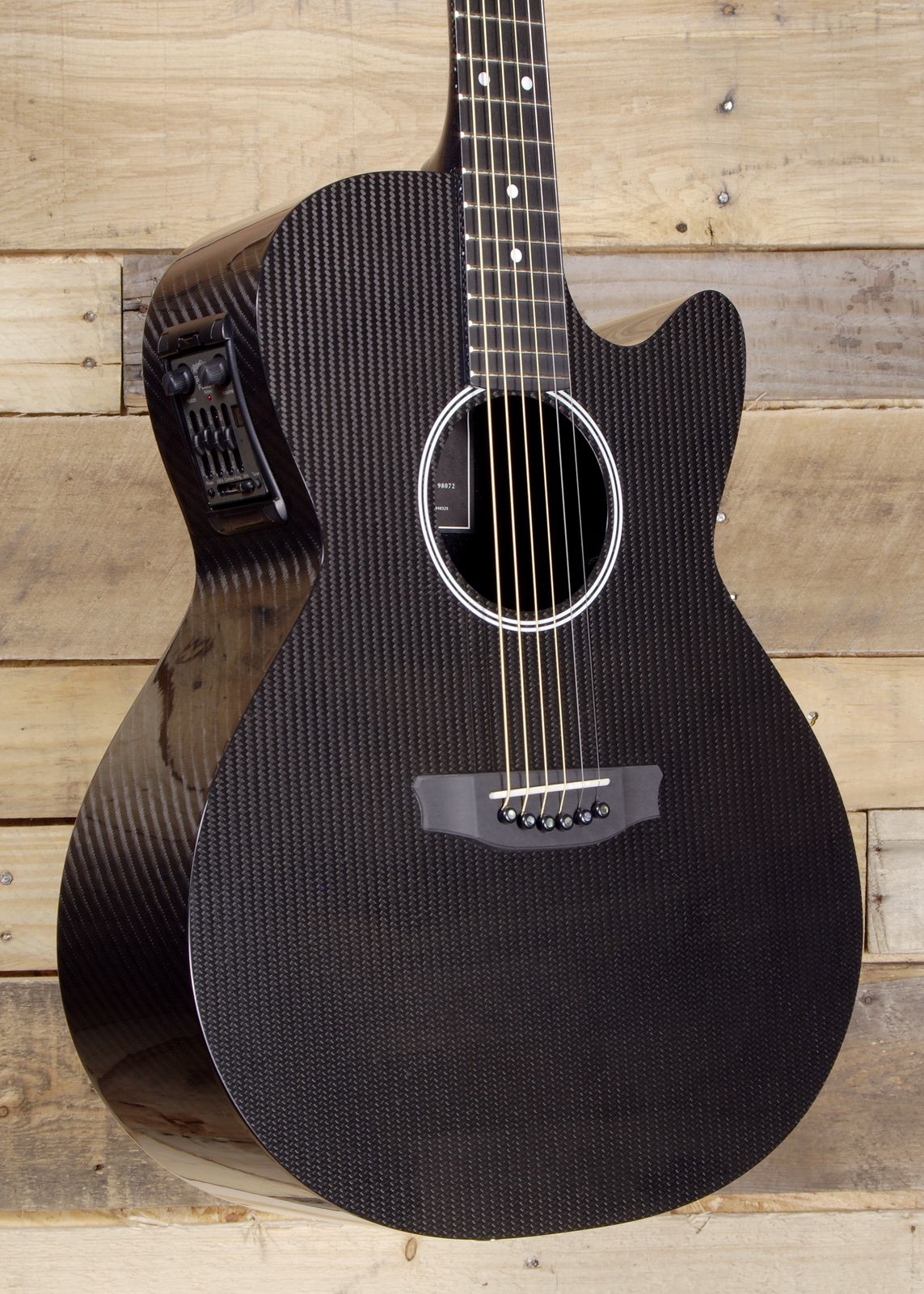 RainSong H-WS1000-N2 Hybrid Series Deep Body Cutaway Black | Reverb
