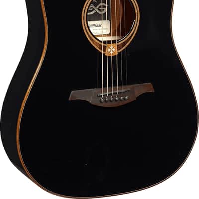 Lag Tramontane T118D-BLK Acoustic Guitar with Solid Cedar Top image 3