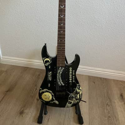 ESP KH-2 Ouija Kirk Hammett Signature 1990's - Black with Ouija Graphic image 15