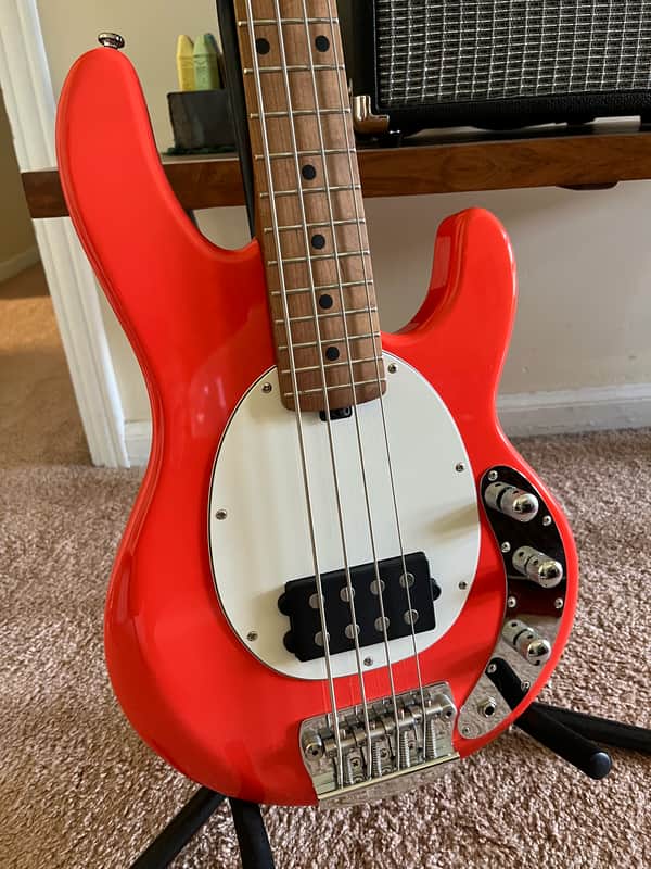 Sterling Stingray Bass - Short Scale 2024 - Fiesta Red image 1