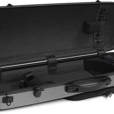 Howard Core CC808 Composite Violin Case 4/4 Size - Gray Grid image 2