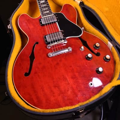 gibson Es-335 1964 - Cherry Red 1964 Stoptail - Clapton Specs - serial 70666 image 7