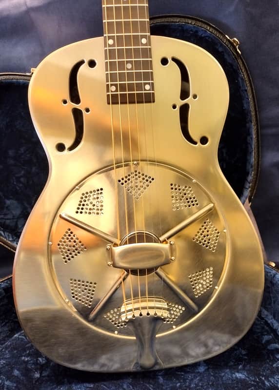 National Reso-Phonic NRP Steel 14 Fret Single Cone 2024 Rubbed Nickel - IN STOCK NOW! image 1