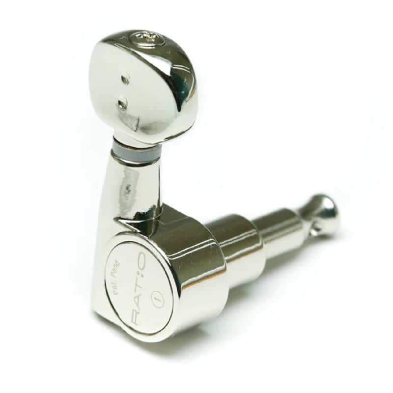 Graph Tech Ratio 6-In-Line 2-Pin Classic Tuning Keys - NICKEL, #PRN-2731-N0 image 1