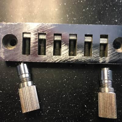 Gibson Harmonica Bridge 70's Nickel with Studs (Bolts) Marauder - L6S - S-1 - SG image 3