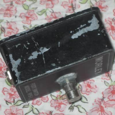 used vintage Morley RFS-1 Single Button Footswitch + feet [Single-button latching (push-on/push-off) footswitch] 1983-1990 - durabke metal casing, gray finish white graphic, single switch, 1/4"  mono jack (NO: box/paperwork) image 13