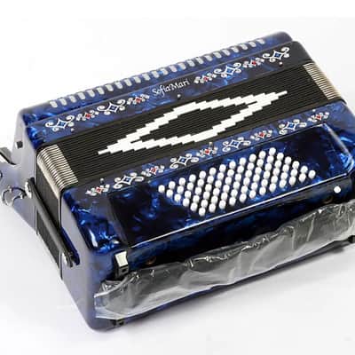 Sofiamari SM3472 34 Piano 72 Bass Button Accordion 2010s - Dark Blue Pearl image 2