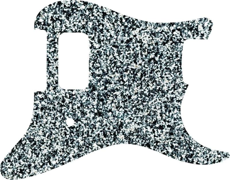 WD Custom Pickguard For Fender Tom Delonge Stratocaster #60SS Silver Sparkle image 1
