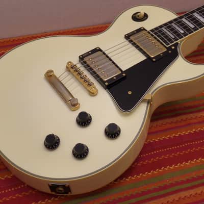 Burny Les Paul Custom Super Grade Vintage White MIJ Made in Japan CIJ image 1