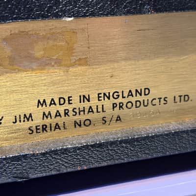 MARSHALL 1969-70 JMP Model 1987 Head, 50 W [S/A 3945A] (08/07) image 3