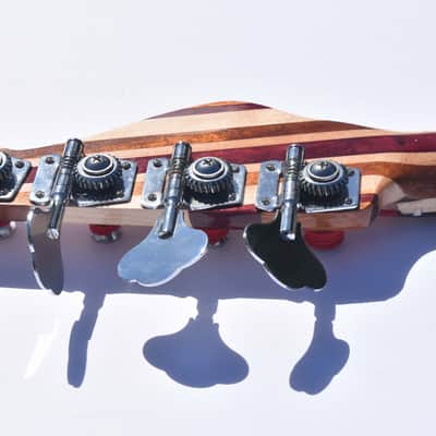 Ankh Instruments Left Hand, 4 string, Jazz Bass, Woodie, 2022, Midnight Wine image 10