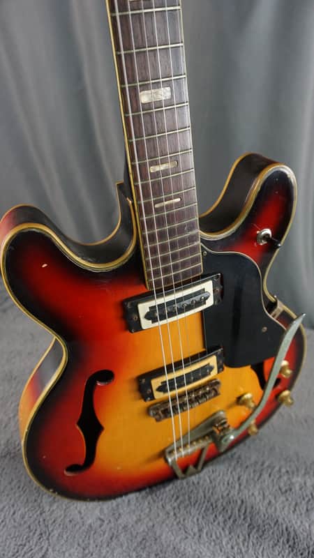 Firstman Semi Hollow Body 1960s rare - Sunburst Japan image 1
