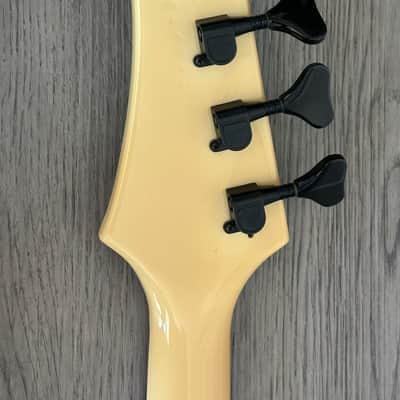Hamer Scarab Bass Guitar 1984 - White Rick Savage Def Leppard image 4