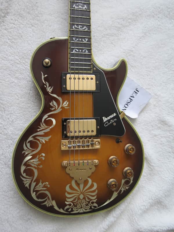 Ibanez 2675 Custom Agent Single Cutaway HH Solid Maple Top with Pearl Inlays Cremona Brown Sunburst with Gold Hardware image 1