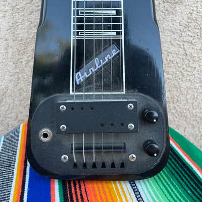Airline / Valco Lap Steel Guitar 1960s - Black image 6
