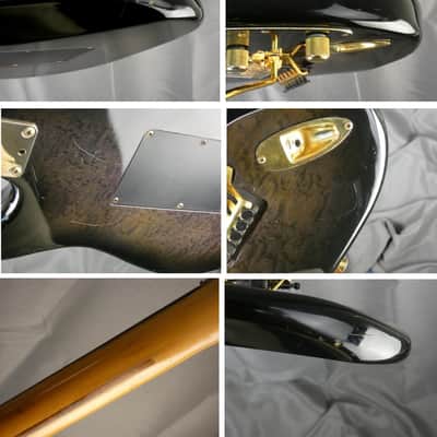 FENDER Stratocaster STR-75R 1986 - Black Burst Gold - Japan Import image 13