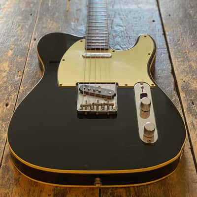 Fender Japan Rare Vintage Mid 1980's FujiGen Built Telecaster Custom 1962 Reissue MIJ Piano Black w/ Vintage Leatherette Case image 6