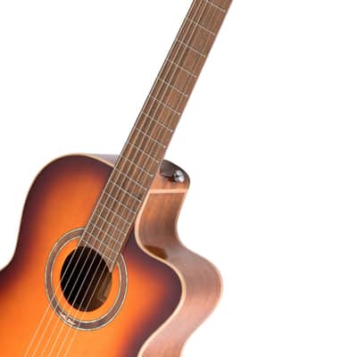 Ortega RCE238SN-FT Performer Series Solid Alaskan Sitka Spruce Top Mahogany Neck Nylon 6-String Classical Acoustic-Electric Guitar w/Deluxe Gig Bag image 8