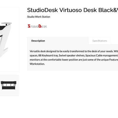 studio desk Virtuoso 2018 - Black and White image 7