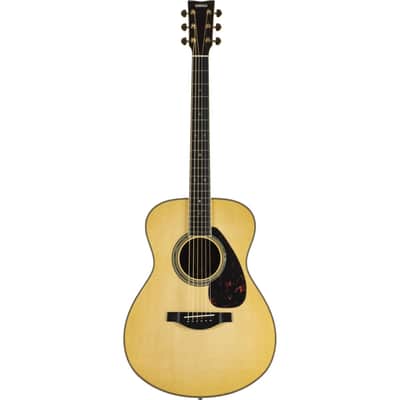 Yamaha L Series Rosewood Small Body Acoustic Guitar With Passive Pickup With Hard Bag; Natural image 2