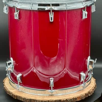 Remo Bravo 16x16" Floor Tom Acousticon R - 1990s - Deep Red Quadura image 4