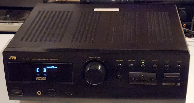 JVC JVC RX-554V vintage A/V receiver 90s  - Black image 1