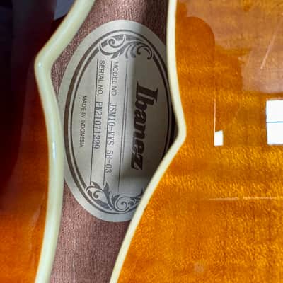 Ibanez JSM10-VYS John Scofield Signature 2014 - Present - Vintage Yellow Sunburst image 11