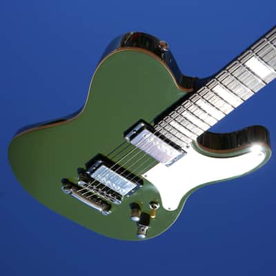 Schecter DIAMOND SERIES Jack Fowler PT Drab Green 6-String Electric Guitar image 9