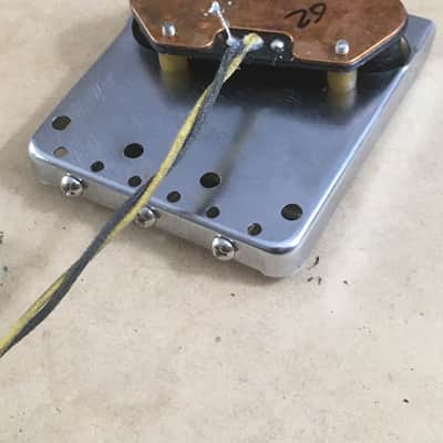 Vintage 1959 Reissue Fender Pat Pen Stamped Tele USA Bridge Plate Patina Aged Relic Telecaster + Saddles Pickup image 11