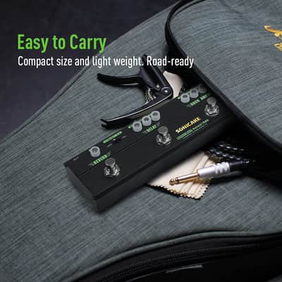 SONICAKE Guitar Multi Effect Pedal Chorus Delay Reverb Distortion Classic Rock Tone Guitar Pedal Rockstage With Cab Sim image 6