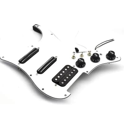 SSH Guitar Stratocaster Strat Style White Loaded Prewired Pickguard with Multifunction System