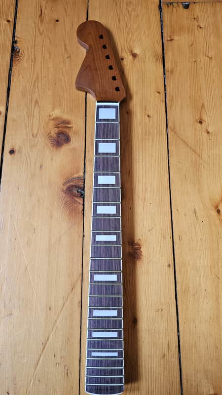 Custom 24inch big headstock vintage look left handed roasted maple electric guitar 2024 image 1