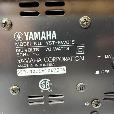 Yamaha YST-SW015 Powered Subwoofer Home Theater Sub Audio Bass Vintage DAMAGE image 6