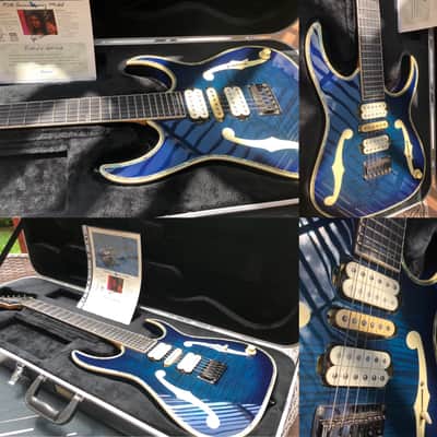 Ibanez PGM90HAM Hoshino 90th Anniversary Paul Gilbert Signature 1998 - Blue image 5