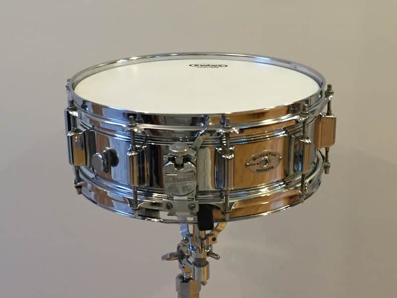 Rogers "Script Logo" SuperTen 5x14" 10-Lug Chrome Over Steel Snare Drum Early 1970s image 1
