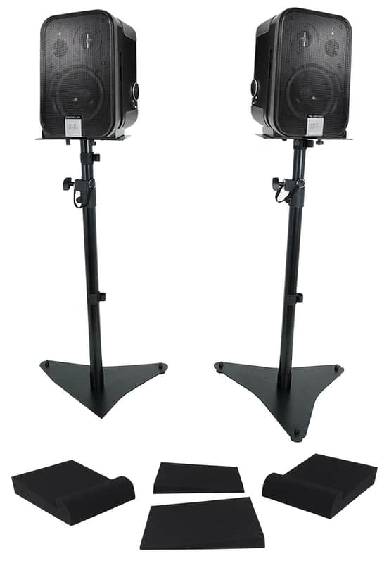 (2) JBL C2PS CONTROL 2P 5.25" Studio Speakers for Recording/Monitoring/AV+Stands image 1