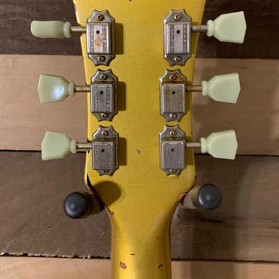 Gibson Epiphone ES 175 Premium Relic Hollow Body Jazz Box Gibson Gold Top Gold Nitro Repaint image 18