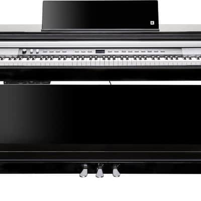 Kurzweil CUP P1 Home Digital Upright Piano 88 Keys, Bluetooth+MIDI & USB Connectivity, Black Polished Finish