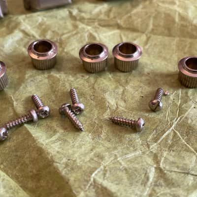 vintage FENDER 1980's parts tuners jack cup bushings screws for telecaster strat stratocaster image 9