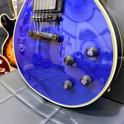 🔥2019🔥 Epiphone Les Paul Prophecy Custom Plus EX~ Midnight Sapphire~ EMG P’Ups image 8