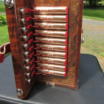Bon Cajun Cajun accordion - Curly Walnut image 4