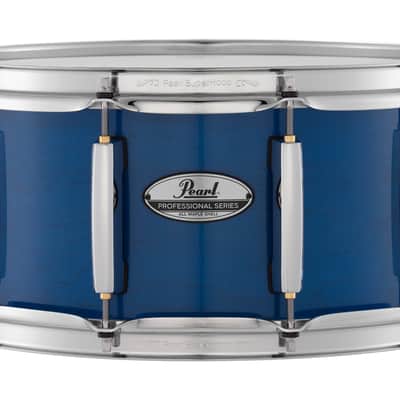 Pearl PMX Professional Series Maple 14x6.5" Sheer Blue Lacquer #113 Kit Snare Drum | NEW | Authorized Dealer image 1