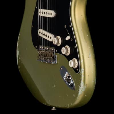 Mint Fender Custom Shop Levi Perry Masterbuilt Empire 67 Stratocaster Relic - Super Aged Sage Green Metallic #78899 image 7