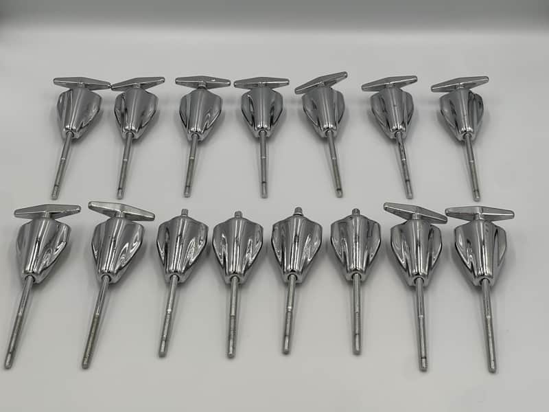 1980's (15) Premier Bass Drum Tension Rods & Claws T-rods XPK Projector image 1