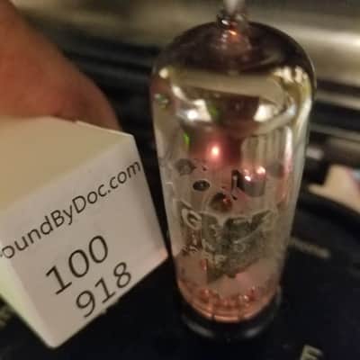 Tung-Sol Matched Pair (2) 12BH7A tNOS AT1000 TESTED Vacuum Tubes black plate 12BH7 dual triode 1950-1960 image 7