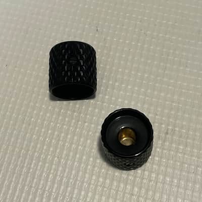 2020's Era MIM Charvel San Dimas Pro Mod Guitar Black Heavy Knurl Volume Knob Set x2 image 3