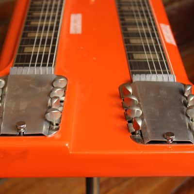 Rickenbacker DW-16 8-String Double-Neck Console Steel Guitar 1964 - Orange Refin image 10